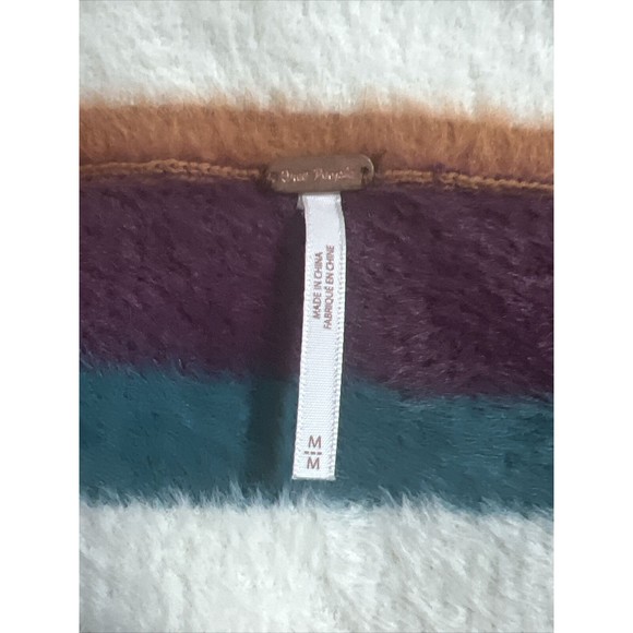 Free People Fig Jam Combo Ciara Fuzzy Sweater Mini Skirt size Medium - Picture 7 of 8